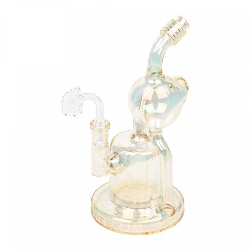 Red Eye Tek 8.5" Tall Terminator Finish Aorta Concentrate Recycler W/Quartz Banger - Champagne