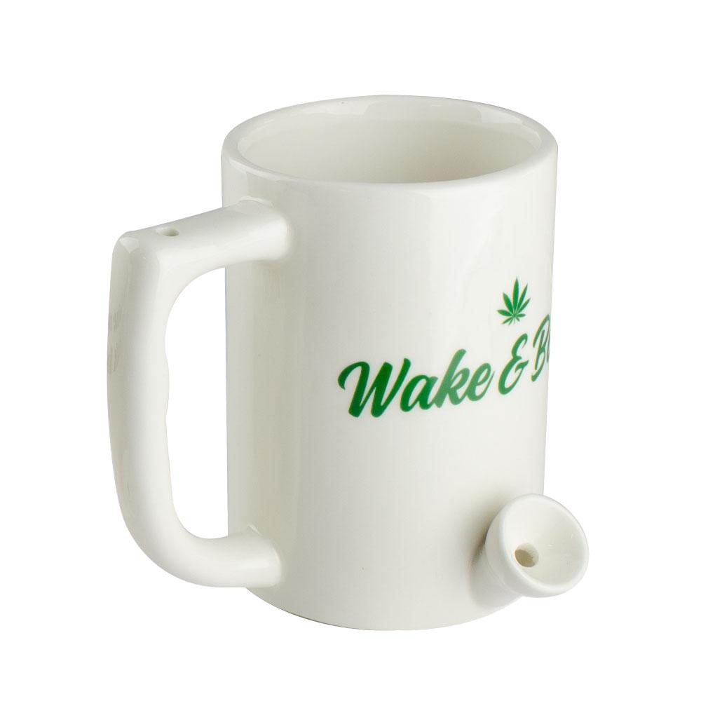 Ceramic Coffee Mug Pipe White - Image 2