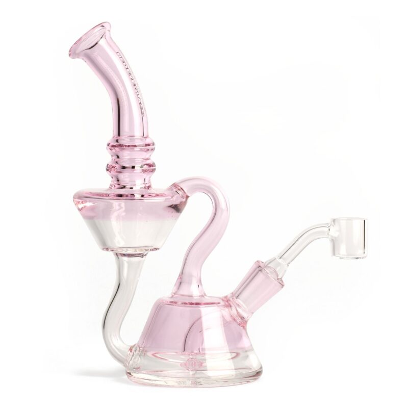 Red Eye Glass 7.5" Tall Waterton Concentrate Recycler w/ Showerhead Perc