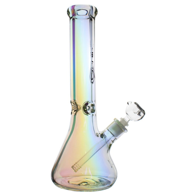 Genie 14" Metallic 9 mm glass beaker bong