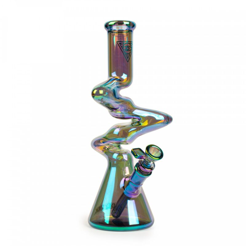 11" Metallic Terminator Finish 3-Arm Zag Beaker Tube