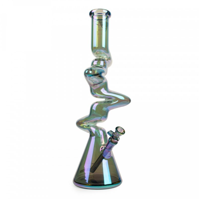 16" Metallic Terminator Finish 4-Arm Zag Beaker Tube